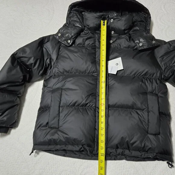 COACH Down Puffer Hooded Coat ~ Women’s ~ Medium ~ Black - Picture 10 of 16